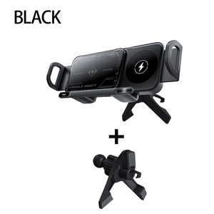 2025 nouveau verrouillage automatique pliant rapide sans fil charge universelle évent Clip voiture support pour téléphone Stable conduite support pour téléphone portable - Product Image 4