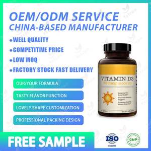 Etiqueta privada Lifeworth Vitamin D3 Softgels Tabletas blandas para adultos Bajo MOQ Suplemento sanitario Vitaminas Etiqueta privada - Product Image 2