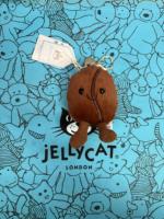 En stock au Royaume-Uni : Porte-clés en peluche série JC Dessert, pendentif Macaron, Toast, Grains de café, rembourrage en coton PP doux, vente en gros directe usine