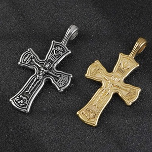 Colgante Religioso Vintage de Metal, Amuleto de Acero Inoxidable para Hombre, Collar Cristiano, Colgantes y Amuletos Religiosos de Moda DIY - Product Image 3