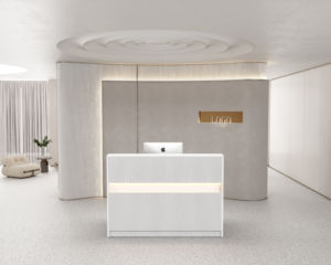 Mostrador de Recepción Moderno, Minimalista <span class=keywords><strong>y</strong></span> Duradero con LED para Salones de Belleza, Hoteles, Centros Comerciales <span class=keywords><strong>y</strong></span> Hospitales, Gran Oferta 2026 - Product Image 4