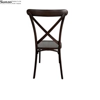 Nouveau design empilable en gros X Back Crossback Chair pour mariage, événement, banquet, réception