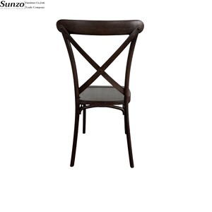 Venta al por mayor apilable nuevo diseño X silla trasera cruzada para boda fiesta evento banquete recepción - Product Image 3