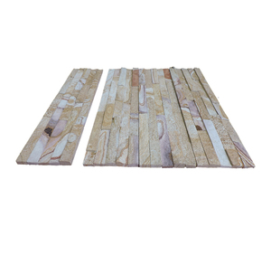 Đá Sa Thạch Vân Gỗ Trang Trí Tấm Ốp Tường Đá Văn Hóa Tự Nhiên Nhà Cung Cấp Đá Mỏng - Product Image 3