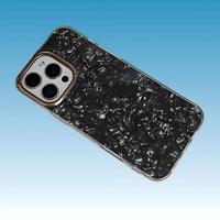 Étui de téléphone portable à motif coquille noire pour iPhone 6 7 11 12 13 14 15 16 17 Pro Max Air, pochettes de téléphone pour Samsung A04E S25 S22