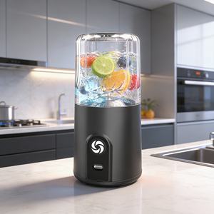 Licuadora Portátil de 260 ml, Libre de BPA, Trituradora de Hielo de Alta Velocidad, Modo Turbo, Resistente, para Hacer Smoothies, a Prueba de Fugas, con Batería, para Viajes en Auto - Product Image 2