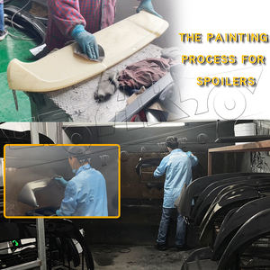 Aile de toit en plastique ABS de l'usine de pièces automobiles Haosheng, aspect fibre de carbone, spoiler de toit de lunette arrière pour <span class=keywords><strong>Suzuki</strong></span> <span class=keywords><strong>Alto</strong></span> 2019+ - Product Image 5