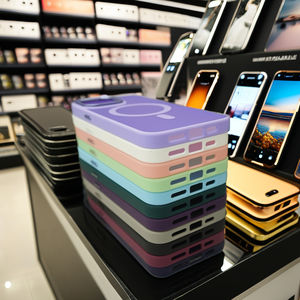 Nuevas fundas de lujo para teléfono móvil en color caramelo impermeables y a prueba de golpes con anillo magnético para iPhone 16 15 14 13 12 Pro Max <span class=keywords><strong>Plus</strong></span> - Product Image 1