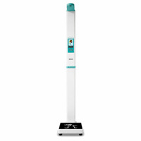 Pèse-personne numérique BMI, capacité 300 kg, écran LCD, construction en acier, mesure du poids et de la taille, pour hôpital et clinique