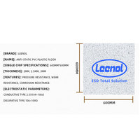 Tapis antistatique en PVC ESD de laboratoire professionnel Leenol, 2 mm, facile à nettoyer, pour sols de laboratoire