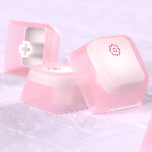 CIY 113 Keys Nogi Silicone Keycaps Cherry Profile ABC Silicone Pudding Keycaps