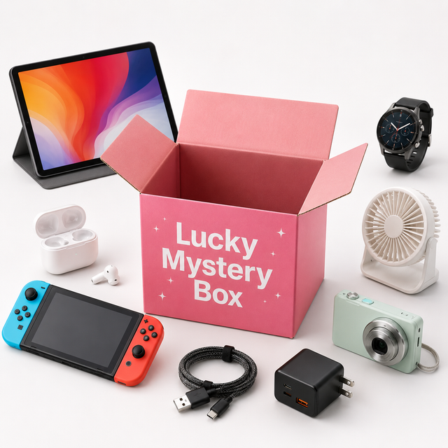 Surprise 3C Electronics Mysterious Blind Boxes High Value Large Gift Box Mystery Blind Box for 5G Mobile Phones Tablet Laptop TV