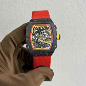 Reloj de Pulsera para Hombre, Ultrafino, de Lujo, con Tourbillon Mecánico, de Fibra de Carbono, con Cristal de Zafiro de 5 mm, Luminoso, con Alarma - Product Image 4