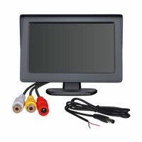 Pantalla de marcha atrás portátil para asiento de autobús, Monitor Hd deslizante de 12v y 24v para piezas de monitores, TFT LCD, 1024x600