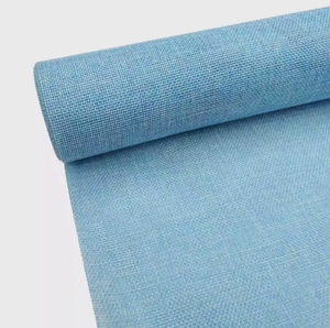 48CMX 5Y High Quality Eco-Friendly Classic <b>Blue</b> Linen Fabric Flower Wrapping <b>Paper</b> <b>Roll</b> Mesh Bouquet for Wedding Christmas Gifts - Product Image 1