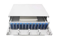 Bingkai distribusi ODF serat optik 19 inci bidang SC 48 Port