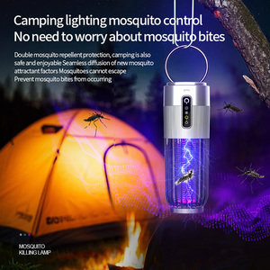 Lámpara <span class=keywords><strong>Antimosquitos</strong></span> LED Recargable por USB, Portátil, Color Morado, Impermeable, Fotocatalítica, Repelente de Insectos, Asesino de Mosquitos UV - Product Image 2