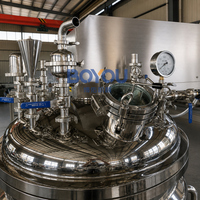 Cuve d'émulsification 500L à chauffage vapeur, type élévateur, en acier inoxydable, équipement de mélange pour lotions cosmétiques