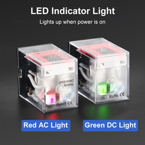 Gtric solenoid Coil Relay Plug-in 14 pin 5A 12/24/48/110/220 /380V AC <span class=keywords><strong>DC</strong></span> điều khiển công nghiệp trung gian rơle điện từ - Product Image 5