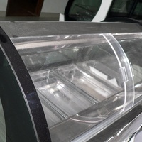 Mini taille avec verre creux à base de marbre avec ventilateur de chauffage refroidissant la machine à crème glacée commerciale