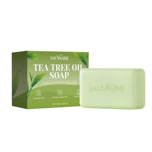 Savon Solide à l'Huile d'Arbre à Thé Nettoyant Visage Hydratant Blanchissant Antiseptique Parfum Naturel 100g Logo Personnalisé - Product Image 3