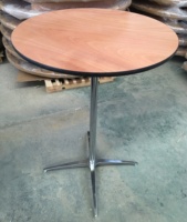 FOSHAN Table à cocktail XM ronde 24 ''avec poteaux de 30'' et 42''