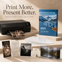 Fournisseur de papier photo jet d'encre double face, impression recto-verso, finition brillante, feuilles A4, impression de brochures 4R, papier photo recto-verso