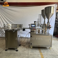 Machine d'emballage de boisson Scellage de remplissage de pot de yaourt Machine de remplissage et de scellage de tasse de yaourt entièrement automatique pour yaourt