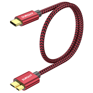 Cable de Datos Retráctil Ecológico SUNGUY de Nailon Trenzado USB 3.1 Tipo-C de Carga Rápida para Teléfono y Portátil - Product Image 6
