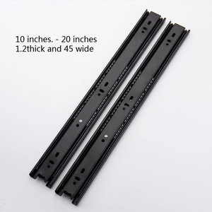 नमूना मुक्त नरम बंद गेंद असर दराज स्लाइड रसोई टेबल कैबिनेट दराज रेल पूर्ण विस्तार टेलीस्कोपिक दराज स्लाइड - Product Image 2