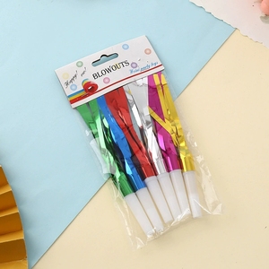 Cornetas Metálicas de Papel de Aluminio Multicolor, Juego de 6 Piezas para Fiestas Infantiles, Juguetes Ruidosos, Venta al por Mayor - Product Image 4