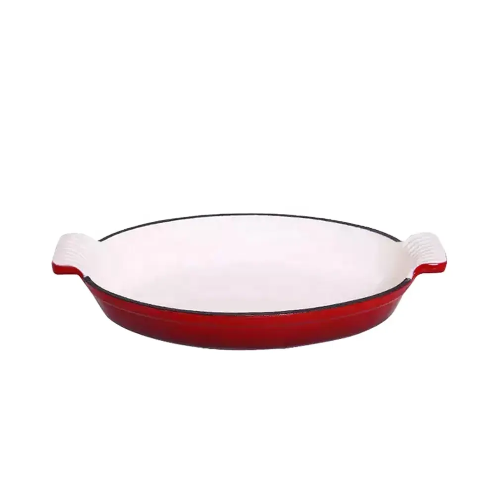 M-cooker – casserole ovale en fonte émaillée antiadhésive, plateau de cuisson ovale en forme de poisson