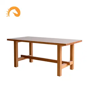 Top Verkoop Meubelen Houten Restaurant Eetkamer Platen Luxe Kersenhout Tafel 160 Cm 180 Cm 210 Cm Optionele Fabriek prijs