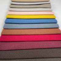 Tissu d'ameublement en microfibre tricotée imprimée effet lin, aspect naturel, pour canapé, chaise et intérieur