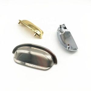 CX058 Kitchen Hardware <strong>Drawer</strong> Cupboard <strong>Shell</strong> American Style Gold / Brush Nickel Bin Cup <strong>Pull</strong> <strong>Handle</strong> - Product Image 3