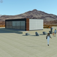 Habitaciones de Hotel Tipo Contenedor Prefabricadas, Arquitectura de Alojamientos y Casas de Huéspedes en los Emiratos Árabes Unidos