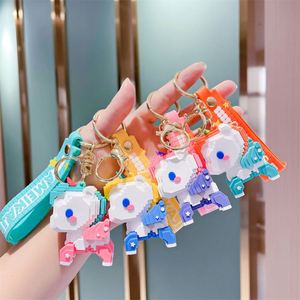 3D PVC Rubber Resin Unicorn Keychain Metal Accessories <b>Key</b> Ring Cartoon Doll Anime Keyrings Car Pendant <b>Key</b> <b>Chain</b> - Product Image 1