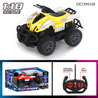 Voiture télécommandée tout-terrain pour enfants 1:18 4CH 27MHZ avec lumière