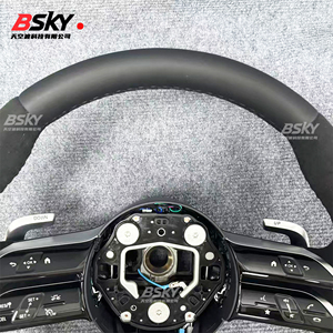 เหมาะสำหรับ Mercedes Benz W204 W176 W212 W211 W205 W213 W210 CLA <span class=keywords><strong>W124</strong></span> W221 W177หนังนิ่มหนังนิ่มพวงมาลัยแมลงปอหนัง - Product Image 2