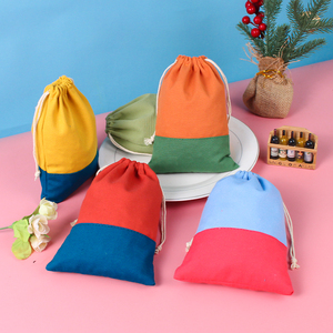 Bolsas de Cordón de Algodón GOTS Reciclables y Coloridas para Pizza, Sushi, Sándwiches, Alimentos Enlatados y Chocolate, 13*18 cm - Product Image 4
