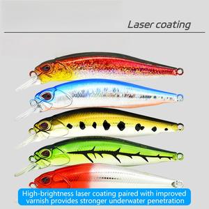 Leurre coulant SNEDA Minnow à longue portée, type <span class=keywords><strong>crayon</strong></span>, avec aileron <span class=keywords><strong>de</strong></span> plongée profonde pour la pêche au bar, au mandarin, au brochet et aux prédateurs d'eau douce - Product Image 5