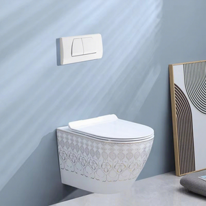 Yeson Design moderne en céramique décalcomanie papier suspendu toilette et bassin Style marocain <span class=keywords><strong>pour</strong></span> meubles de salle de bain <span class=keywords><strong>WC</strong></span> correspondant - Product Image 1