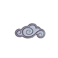 Mode mignon nuage forme personnalisé émail broches emblèmes impression UV en alliage de Zinc métal artisanat broches pour vêtements