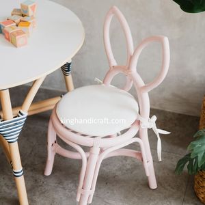 Silla Infantil Moderna Hecha a Mano de Ratán Natural con Características de Seguridad para Uso en Exteriores, Muebles de Mimbre Ecológicos para Niños - Product Image 5