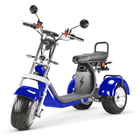 Scooter Eléctrico Triciclo de Doble Motor 2026 de 4000W, Scooter Eléctrico con Neumáticos Anchos, Bicicleta Eléctrica Urbana de 2000W, Scooter de Dos Ruedas Citycoco