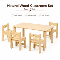 COMPANY Ensemble de table et de chaises en bois moderne pour la maternelle, la garderie, la salle de classe préscolaire, Montessori