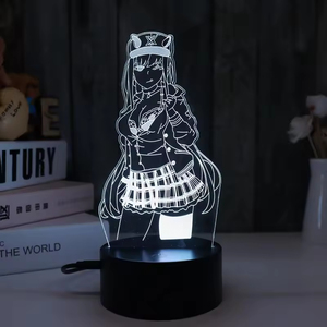 Beautiful Sexi Anime Girl Figure <b>Lights</b> 16 Colors Decoration Led Anime <b>Light</b> 3d Night <b>Light</b> for Club Room Decor - Product Image 1