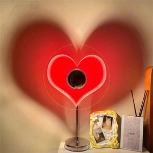 Coucher de soleil lumière amour coeur forme <span class=keywords><strong>projecteur</strong></span> veilleuse salon Bar café boutique fond romantique mur faisceau affichage - Product Image 3