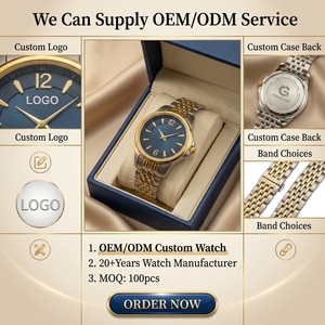 Reloj <span class=keywords><strong>de</strong></span> Cuarzo para Mujer en Oro y Plata con Esfera Azul Océano Profundo, Brazalete <span class=keywords><strong>de</strong></span> Metal Entrelazado y Diseño Refinado y Atemporal - Product Image 2