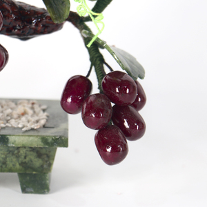 Árbol de la Suerte de Cristal de Jade Natural al por Mayor, Bonsái de Cristal Reiki, Árbol de Manzana de Cristal para Decoración del Hogar - Product Image 5